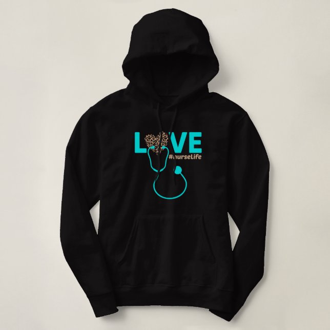 Nurse Life RN LPN CNA Healthcare  Hoodie (Design Front)