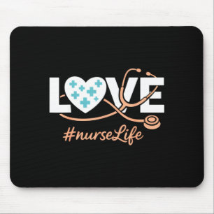 Nurse life rn lpn cna healthcare week 2026 funny mouse mat