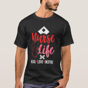 Nurse Life Stethoscope Medicine Hospital Clinic Cn T-Shirt