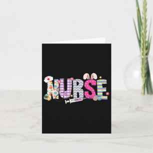 Nurse Life Stethoscope Nursing Cute Easter Bunny E Card