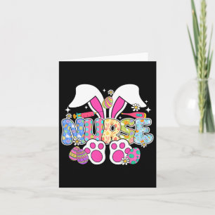 Nurse Life Stethoscope Nursing Cute Easter Bunny E Card
