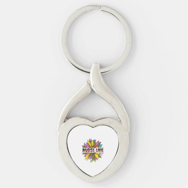 Nurse life Sticker  Key Ring (Front)