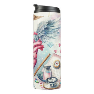 Nurse Life With a Huge Heart Thermal Tumbler