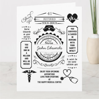 nurse long service leaving Retirement medical Card