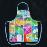 Nurse Love Apron<br><div class="desc">Celebrate the compassion, dedication, and hard work of nurses with our "Nurse Love" collection! Featuring beautifully designed items that reflect the heart of the nursing profession, this collection is perfect for expressing gratitude, love, or simply showing pride in the nursing field. From totes and tees to party supplies and unique...</div>