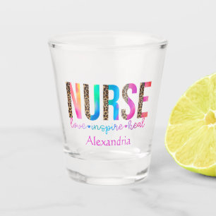 Nurse - Love, Inspire, Heal Shot Glass