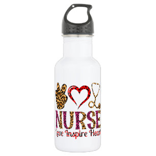 Nurse Love Inspire Heart -Motivational Nurse (2) 532 Ml Water Bottle
