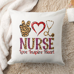 Nurse Love Inspire Heart -Motivational Nurse (2) Cushion