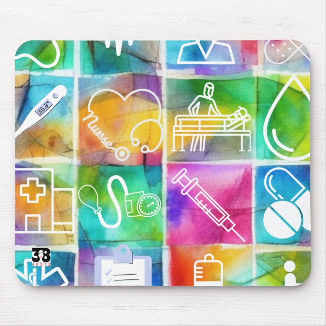 Nurse Love Mouse Mat (Front)