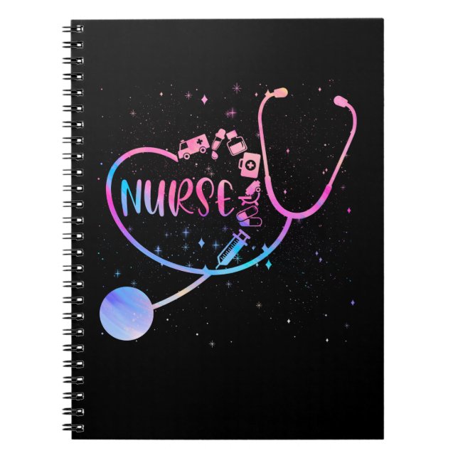 Nurse Love Nursing Student RN Life Thank You Notebook (Front)