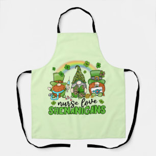 Nurse Love Shenanigans St. Patrick's Apron