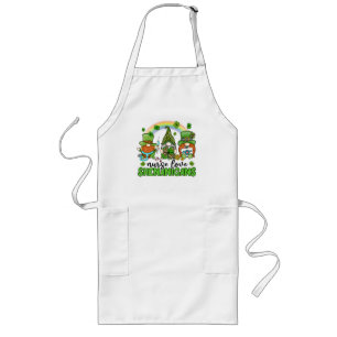 Nurse Love Shenanigans St. Patrick's Long Apron