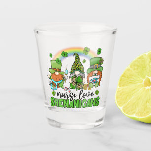 Nurse Love Shenanigans St. Patrick's Shot Glass