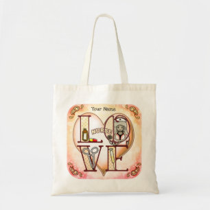 Nurse Love Tote Bag