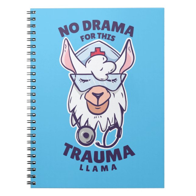Nurse Loves Llama Notebook (Front)