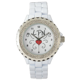 Nurse LPN Love Tattoo Watch