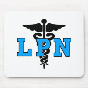 Nurse LPN Medical Symbol Mouse Mat