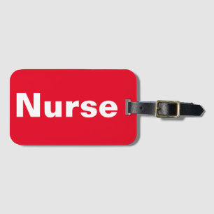 Nurse Luggage Tag