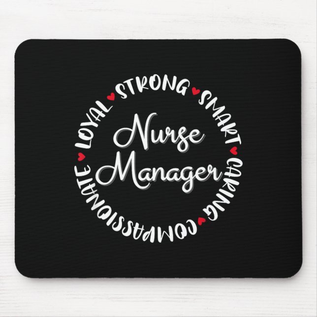 Nurse Manager Nurses Nursing Graduation Medical Lo Mouse Mat (Front)