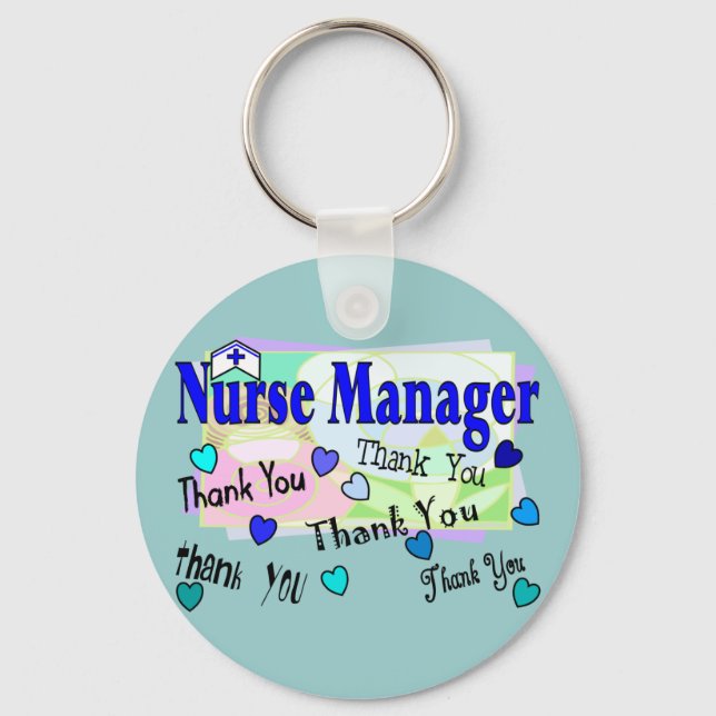 Nurse Manager THANK YOU Key Ring (Front)