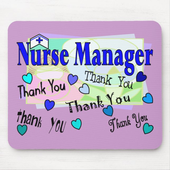 Nurse Manager THANK YOU Mouse Mat (Front)
