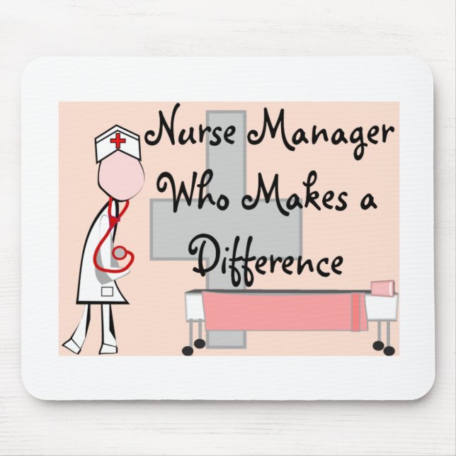 Nurse Manager Who Makes a Difference Gifts Mouse Mat (Front)