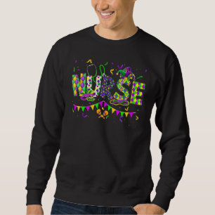 Nurse Mardi Gras Scrub Top RN ICU PACU NICU ER CNA
