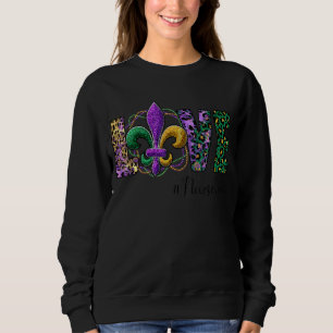 Nurse Mardi Gras Scrub Top Rn Icu Pacu Nicu Er Cna