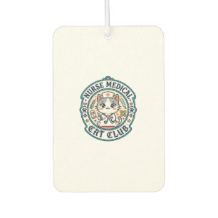 Nurse Medical Cat Funny Cat Lover Design - Nurse M Car Air Freshener