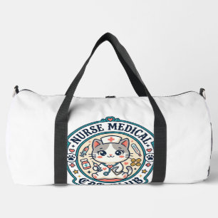 Nurse Medical Cat Funny Cat Lover Design - Nurse M Duffle Bag