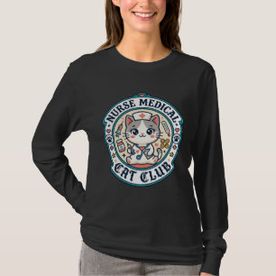 Nurse Medical Cat Funny Cat Lover Design - Nurse M T-Shirt