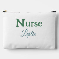 Nurse medical doctor add name text green blue sipl