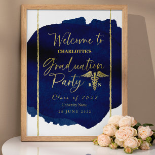 Nurse Medical Graduation Party Welcome Sign