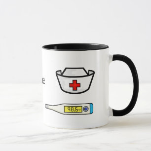 Nurse Medical Graphics Mug Personalise Name