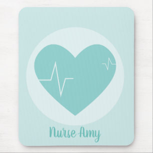 Nurse Medical Heart Mouse Mat