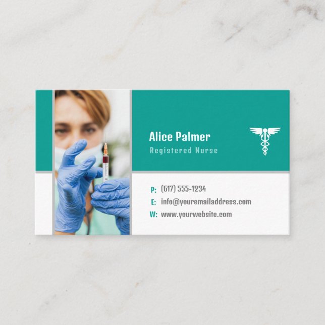 Nurse | Medical Professional Business Card (Front)