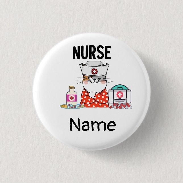  Nurse Medical Staff    3 Cm Round Badge (Front)
