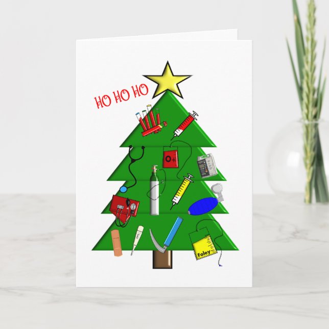 Nurse/Medical Staff Christmas Cards and Gifts (Front)