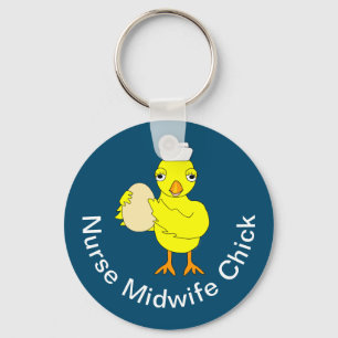 Nurse Midwife Chick Key Ring