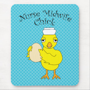 Nurse Midwife Chick Mouse Mat