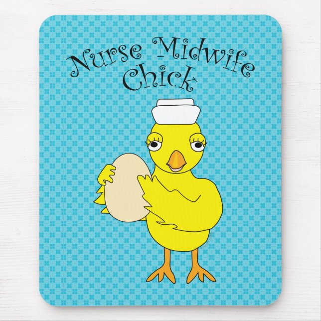 Nurse Midwife Chick Mouse Mat (Front)