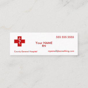 Nurse Mini Business Card
