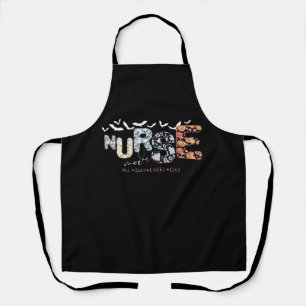 Nurse Mode All Day Every Day Halloween Design Clas Apron