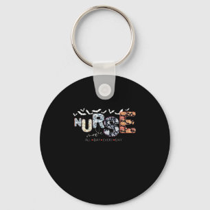 Nurse Mode All Day Every Day Halloween Design Clas Key Ring
