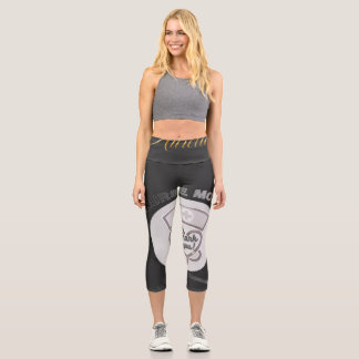 Nurse Mode Thank You Heart Stethoscope Design Capri Leggings
