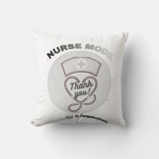 Nurse Mode Thank You Heart Stethoscope Design Cushion