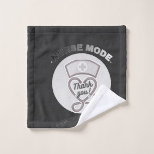 Nurse Mode Thank You Heart Stethoscope Design Wash Cloth