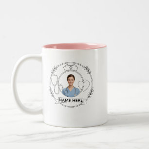 Nurse Mug Personalized Name Photo Gift