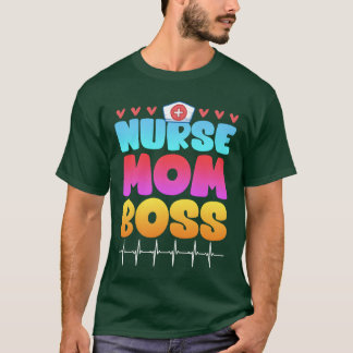 Nurse Mum Boss Mothers day Supervisor vintage T-Shirt