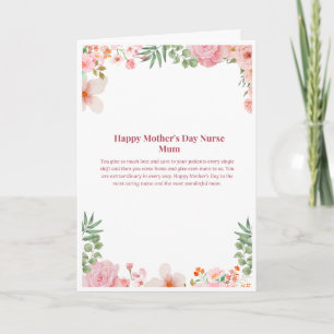 Nurse Mum Mother's Day Card — Happy Mother's Day